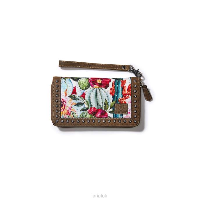 Ariat Clutch Wallet Cactus Floral Women D0X63726 Multi Accessories