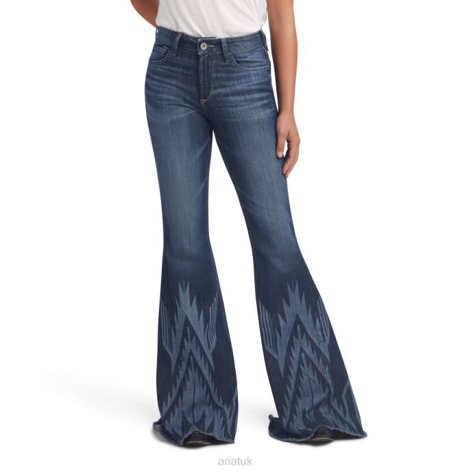 Ariat High Rise Extreme Flare Jean Women D0X62544 Chimayo Bottoms