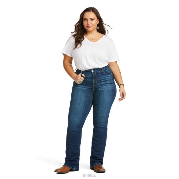 Ariat R.E.A.L. Perfect Rise Abby Straight Jean Women D0X62536 Mackenzie Bottoms