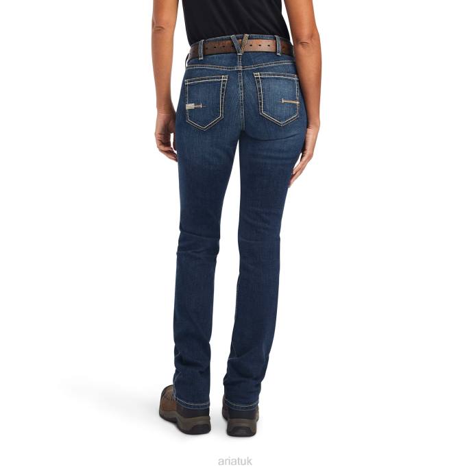 Ariat Rebar Riveter Straight Jean Women D0X62556 Atlanta Bottoms