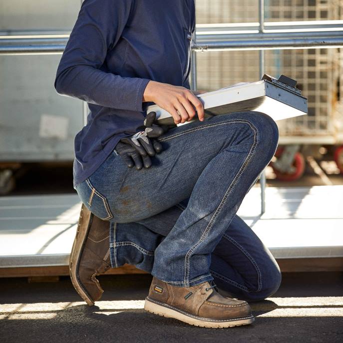 Ariat Rebar Riveter Straight Jean Women D0X62556 Atlanta Bottoms