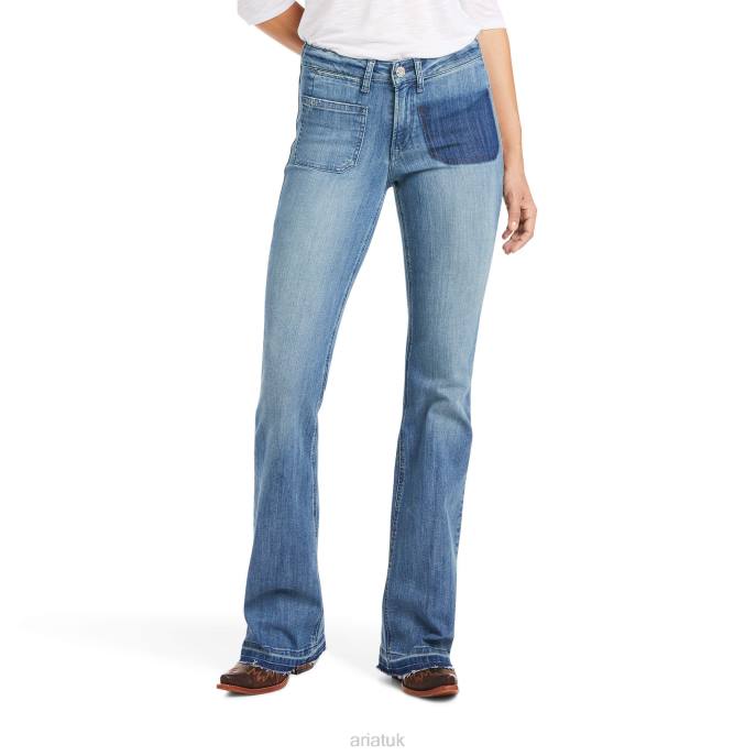 Ariat Slim Trouser Vivianne Wide Leg Jean Women D0X62585 Alabama Bottoms