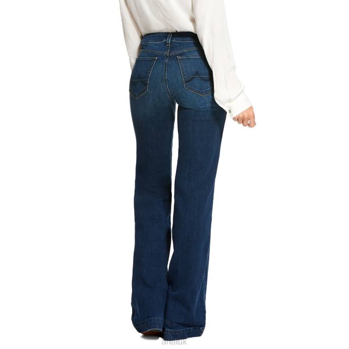 Ariat Trouser Mid Rise Stretch Kelsea Wide Leg Jean Women D0X62563 Joanna Bottoms