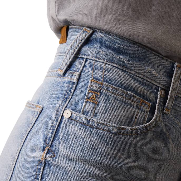 Ariat Ultra High Rise Tomboy Straight Jean Women D0X62537 Mykonos Bottoms