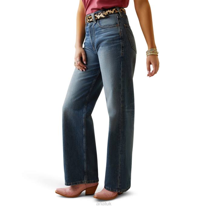 Ariat Ultra High Rise Tomboy Wide Jean Women D0X62577 Moana Bottoms