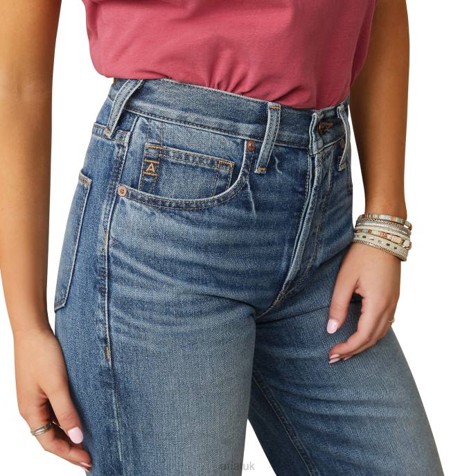 Ariat Ultra High Rise Tomboy Wide Jean Women D0X62577 Moana Bottoms