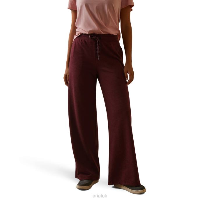 Ariat Road Runner Pant Women D0X62646 Maroon Banner Bottoms