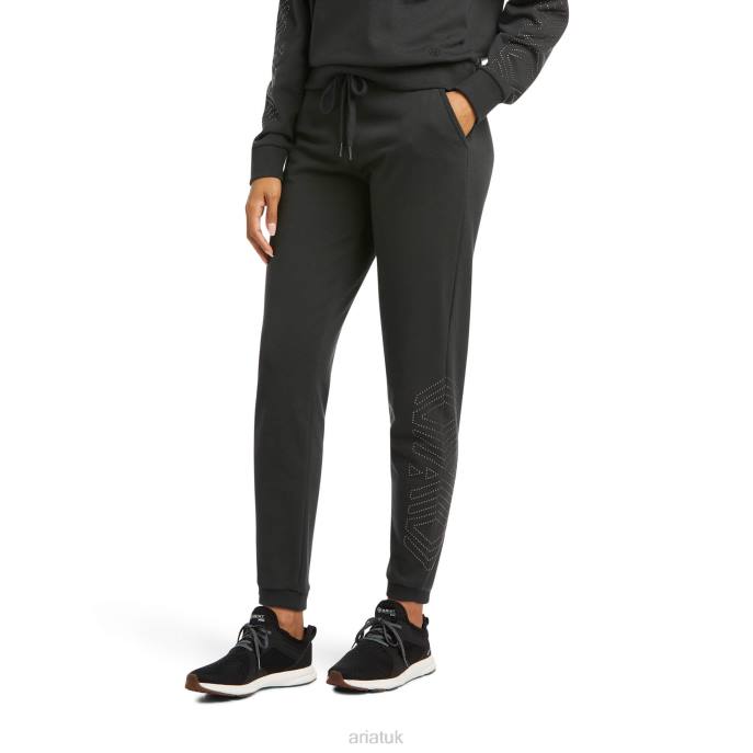 Ariat Spark Sweatpants Women D0X62728 Pirate Black Bottoms