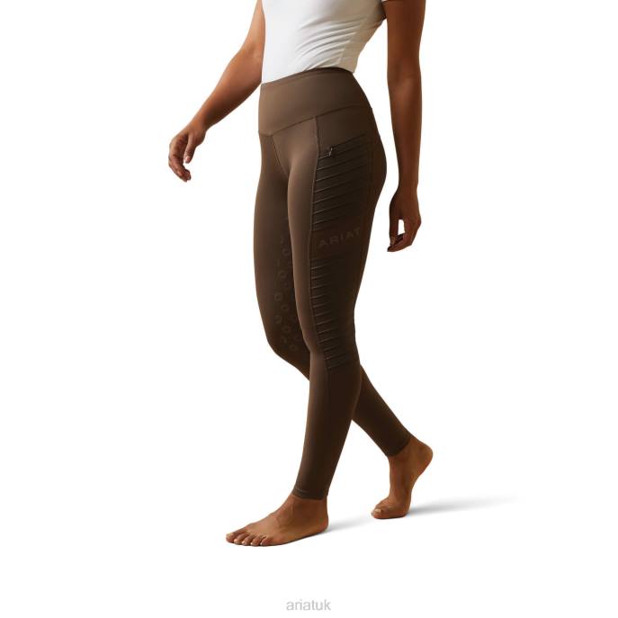 Ariat Eos Moto Full Seat Tight Women D0X62635 Banyan Bark Bottoms