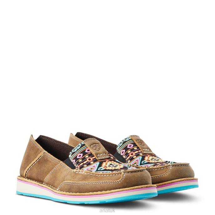 Ariat Cruiser 2 Women D0X62436 Brown Bomber/Neon Lights Footwear