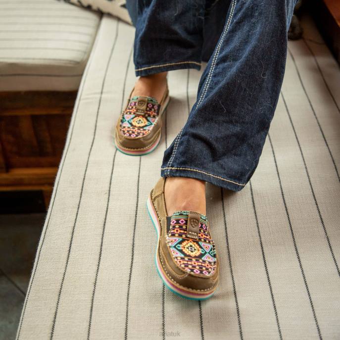 Ariat Cruiser 2 Women D0X62436 Brown Bomber/Neon Lights Footwear