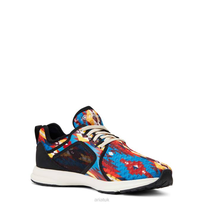 Ariat Fuse Women D0X62435 Blue Geo Print Footwear