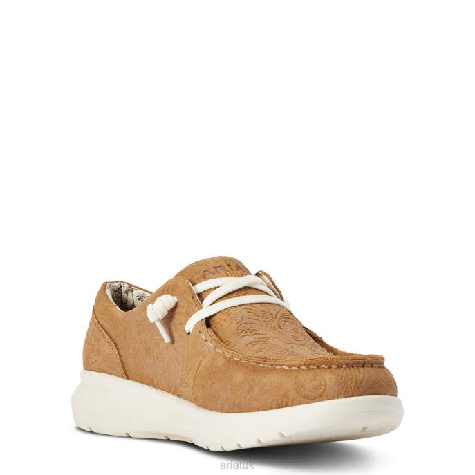 Ariat Hilo 2 Women D0X62412 Tan Floral Emboss Footwear
