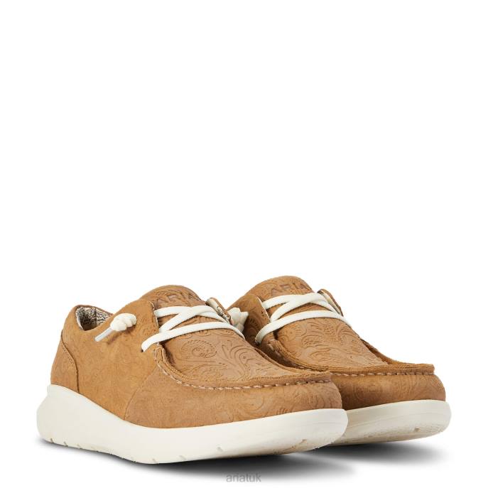 Ariat Hilo 2 Women D0X62412 Tan Floral Emboss Footwear
