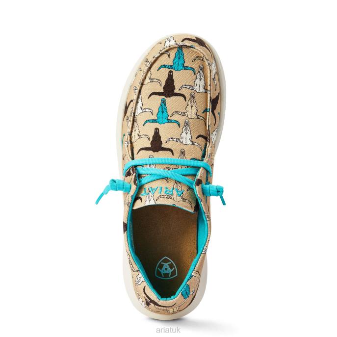 Ariat Hilo 2 Women D0X62420 Multi Steerhead Print Footwear