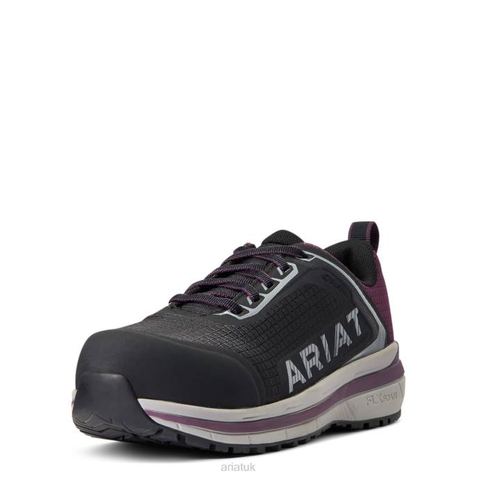 Ariat Outpace Composite Toe Safety Shoe Women D0X62395 Shadow Purple Footwear