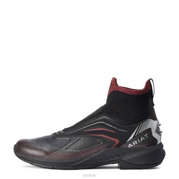 Ariat Ascent Paddock Boot Women D0X62341 Black/Burgundy Footwear