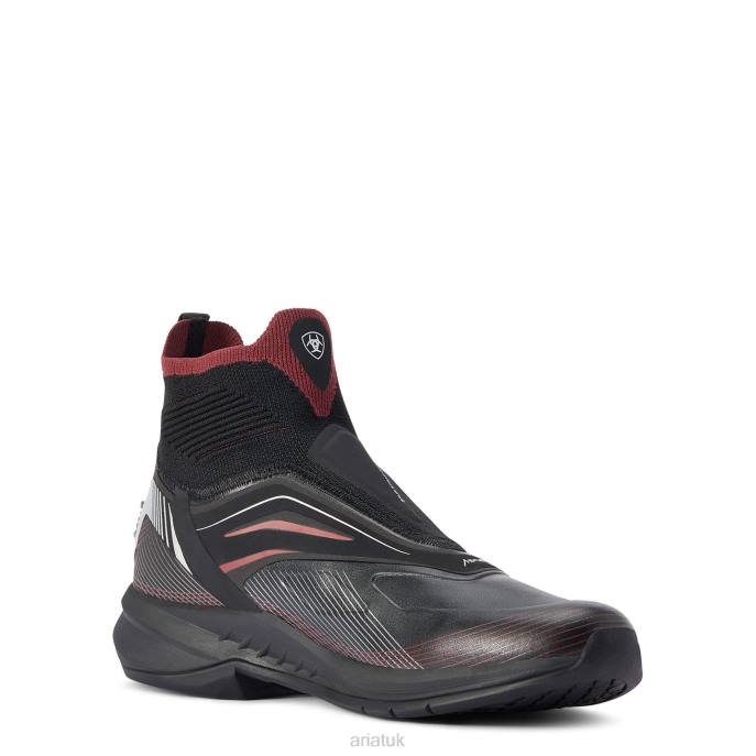 Ariat Ascent Paddock Boot Women D0X62341 Black/Burgundy Footwear
