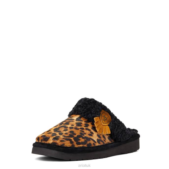 Ariat Jackie Square Toe Slipper Women D0X62476 Cheetah Hair On Footwear