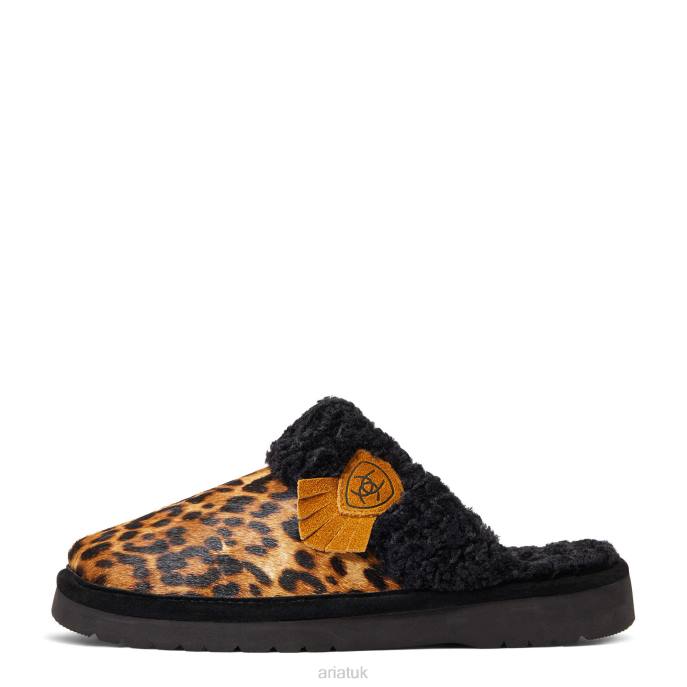 Ariat Jackie Square Toe Slipper Women D0X62476 Cheetah Hair On Footwear