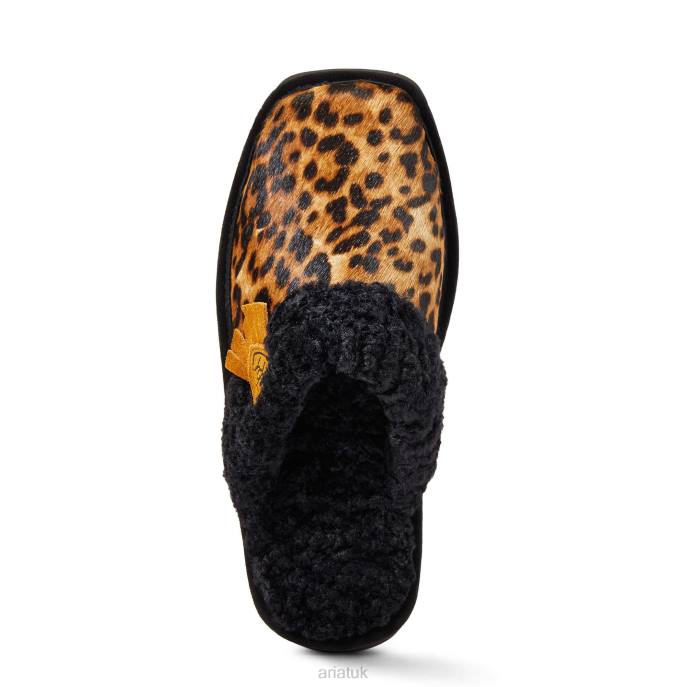 Ariat Jackie Square Toe Slipper Women D0X62476 Cheetah Hair On Footwear