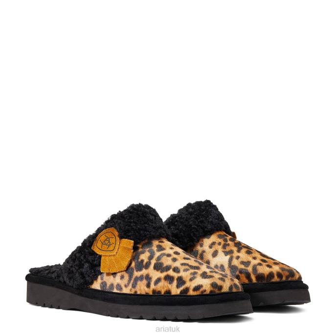 Ariat Jackie Square Toe Slipper Women D0X62476 Cheetah Hair On Footwear