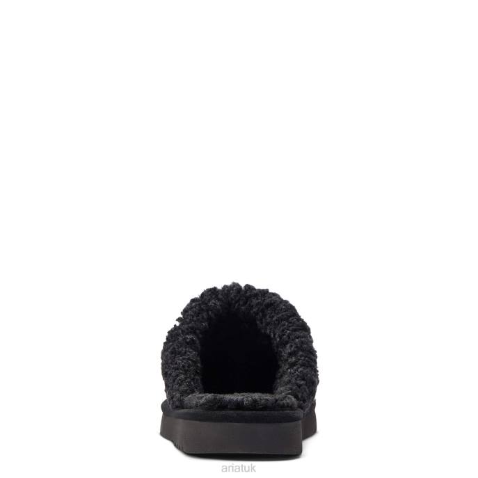 Ariat Jackie Square Toe Slipper Women D0X62488 Black Gold Hair On Footwear