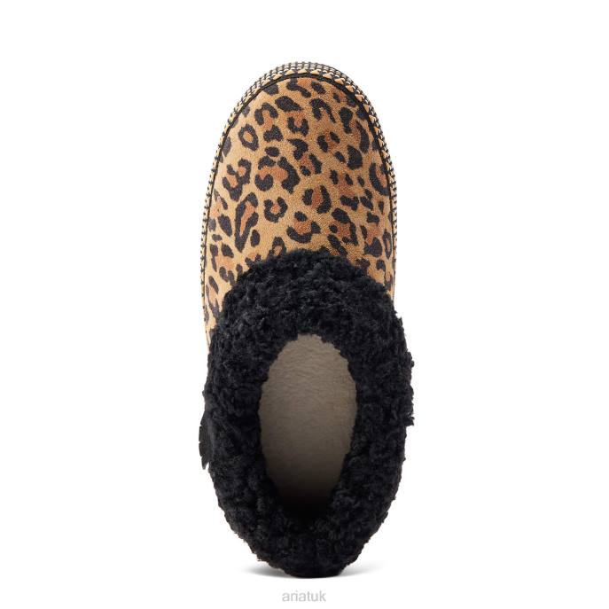 Ariat Melody Slipper Women D0X62479 Leopard Print Suede Footwear