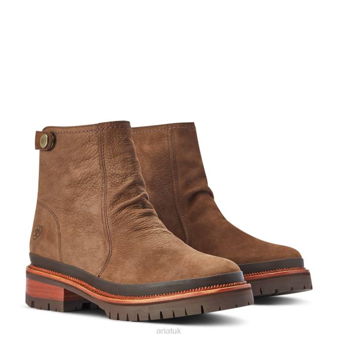 Ariat Leighton Waterproof Women D0X62311 Barley Brown Footwear