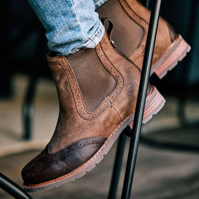 Ariat Wexford Brogue Waterproof Women D0X62298 Chocolate Brown Footwear