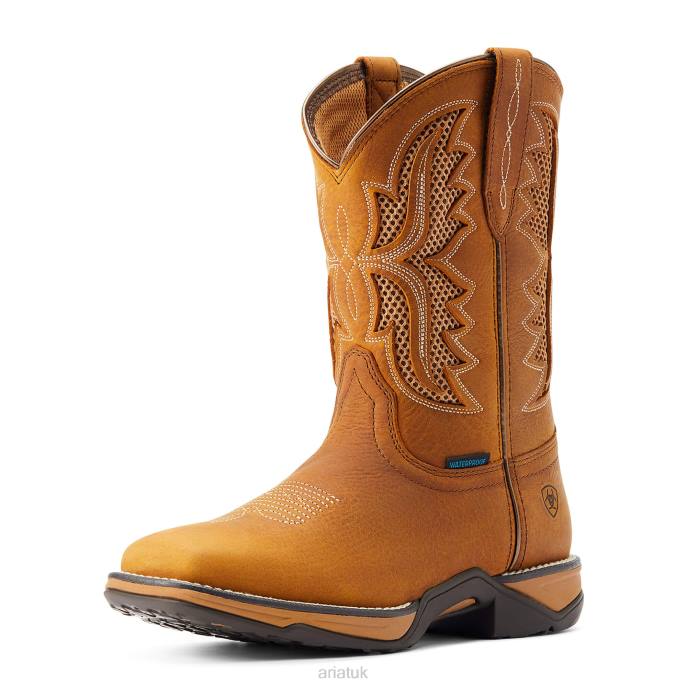 Ariat Anthem VentTEK Waterproof Western Boot Women D0X62276 Toasted Wheat Footwear