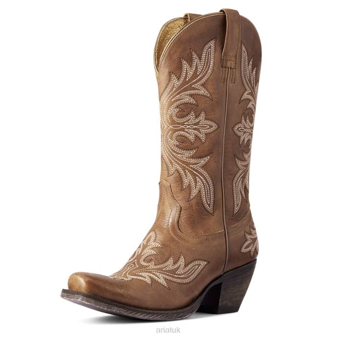 Ariat Circuit Rosewood Western Boot Women D0X62165 Natural Tan Footwear