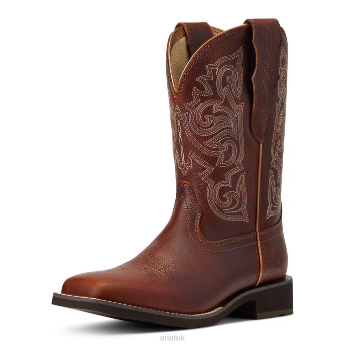 Ariat Delilah StretchFit Western Boot Women D0X62089 Spiced Cider Footwear