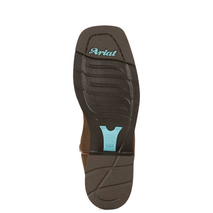 Ariat Delilah Western Boot Women D0X62098 Toasted Brown Footwear