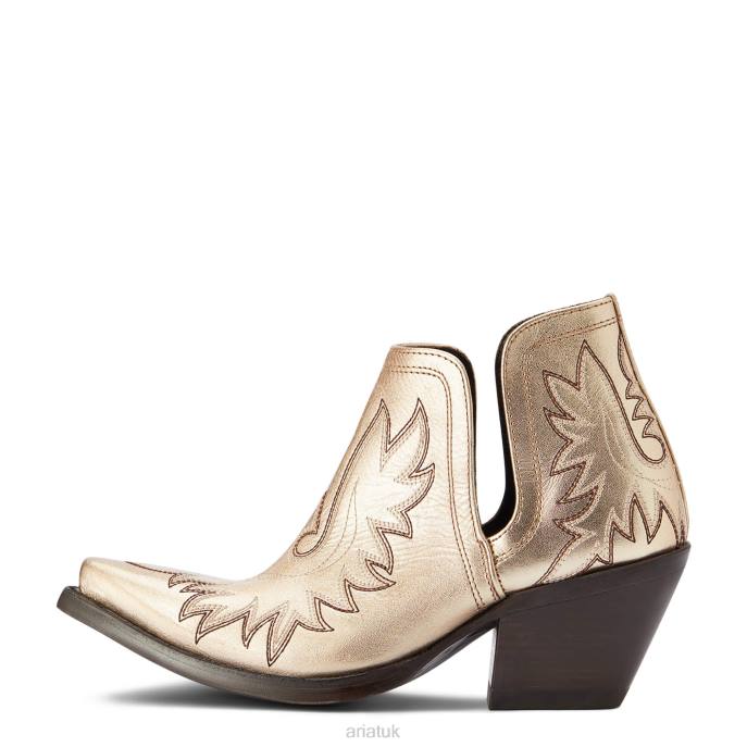 Ariat Dixon Western Boot Women D0X62205 Gold Buckle Footwear
