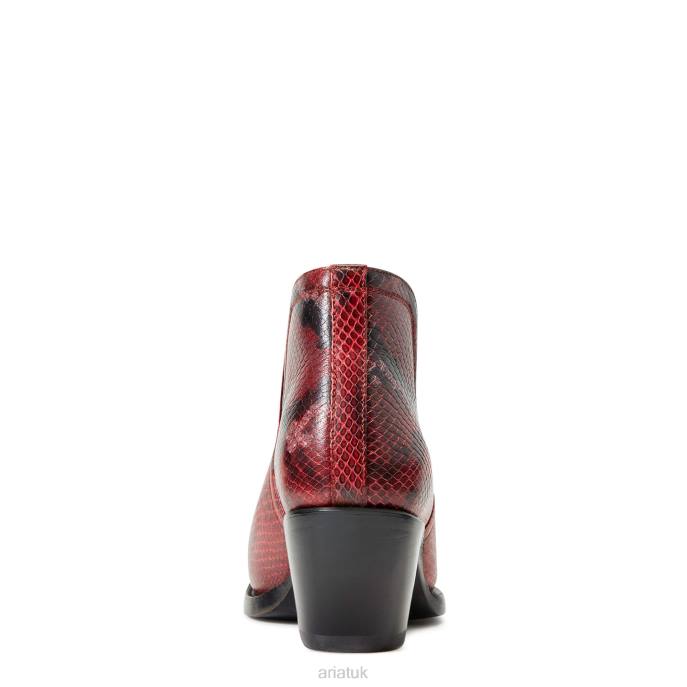 Ariat Dixon Western Boot Women D0X62217 Red Snake Footwear