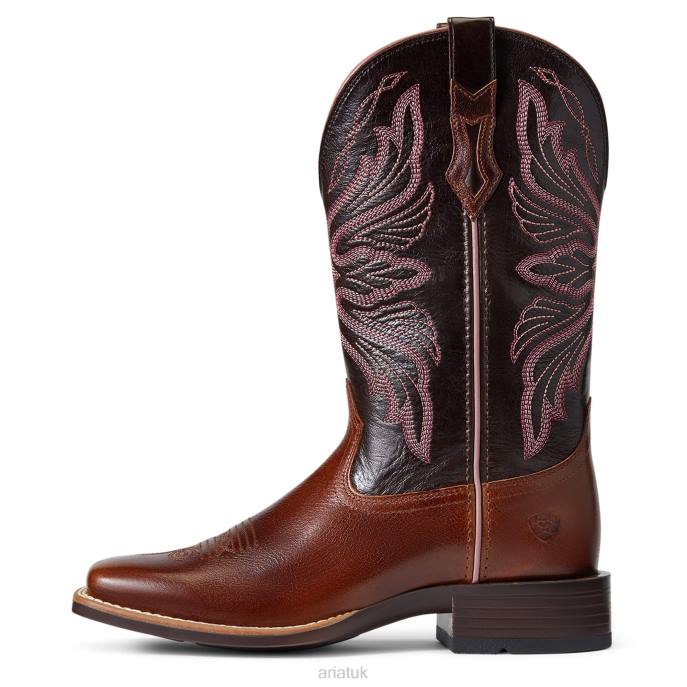 Ariat Edgewood Western Boot Women D0X62189 Dark Luggage Footwear