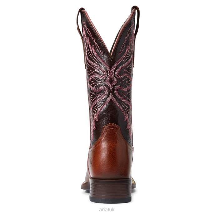 Ariat Edgewood Western Boot Women D0X62189 Dark Luggage Footwear