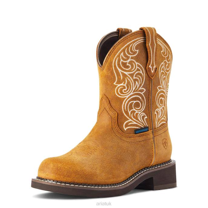 Ariat Fatbaby Heritage Waterproof Western Boot Women D0X62258 Ginger Spice Footwear