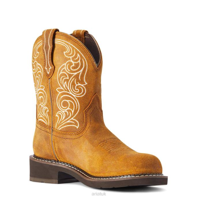 Ariat Fatbaby Heritage Waterproof Western Boot Women D0X62258 Ginger Spice Footwear