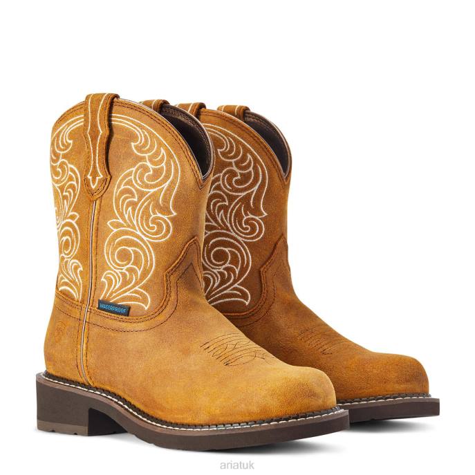 Ariat Fatbaby Heritage Waterproof Western Boot Women D0X62258 Ginger Spice Footwear