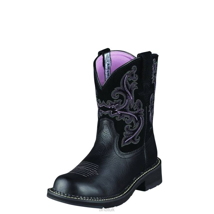 Ariat Fatbaby II Western Boot Women D0X62081 Black Deertan Footwear