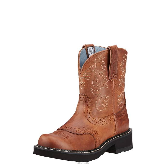 Ariat Fatbaby Saddle Western Boot Women D0X62135 Russet Rebel Footwear