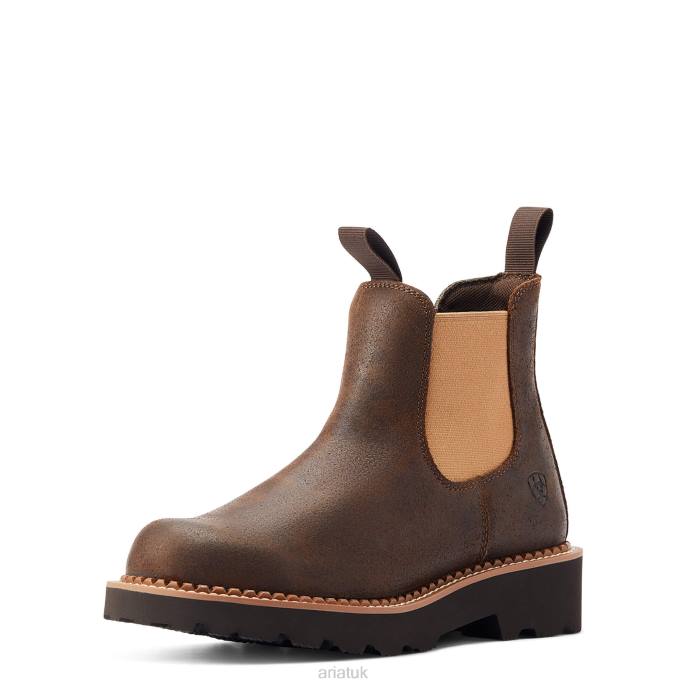 Ariat Fatbaby Twin Gore Western Boot Women D0X62216 Worn Hickory Footwear