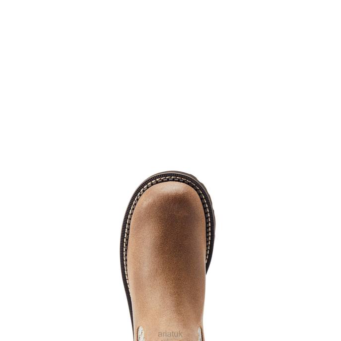 Ariat Fatbaby Twin Gore Western Boot Women D0X62234 Antique Mocha Suede Footwear