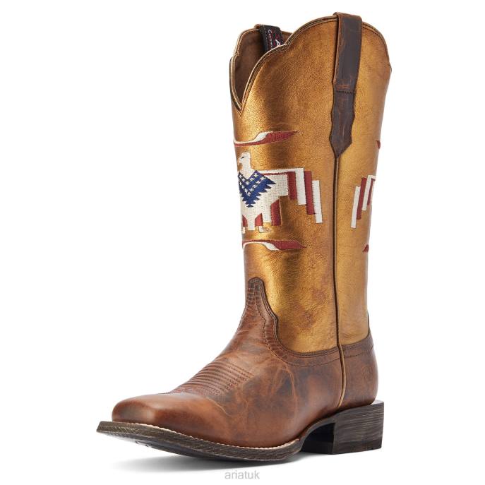 Ariat Frontier Thunderbird Chimayo Western Boot Women D0X62357 Fiery Tan Footwear
