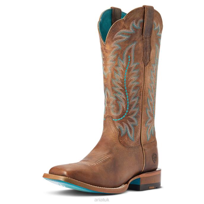 Ariat Frontier Tilly Western Boot Women D0X62123 Rodeo Tan Footwear