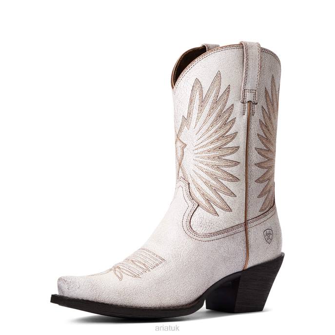 Ariat Goldie Western Boot Women D0X62082 Distressed White Footwear