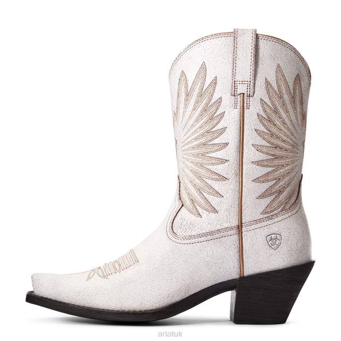 Ariat Goldie Western Boot Women D0X62082 Distressed White Footwear