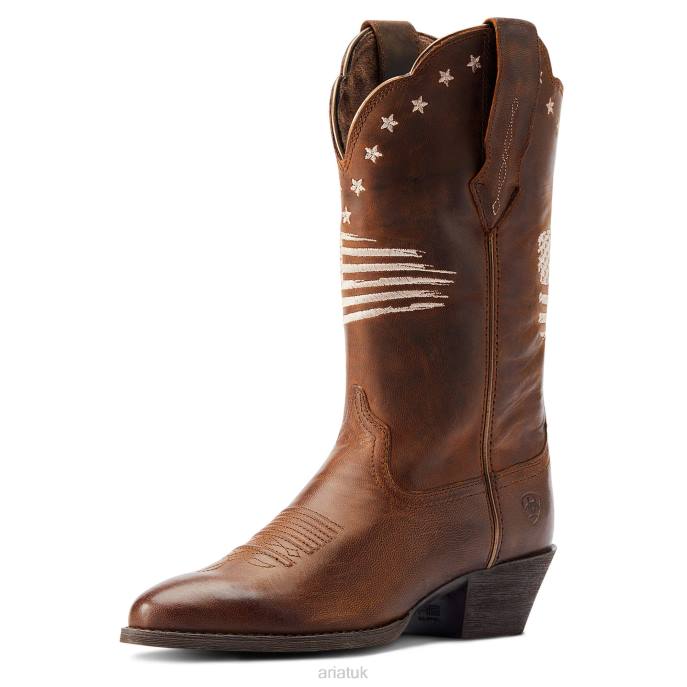 Ariat Heritage R Toe Liberty StretchFit Western Boot Women D0X62283 Sassy Brown Footwear